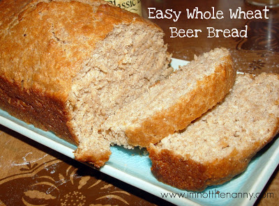 Whole Wheat Beer Bread Recipe via I'm Not the Nanny