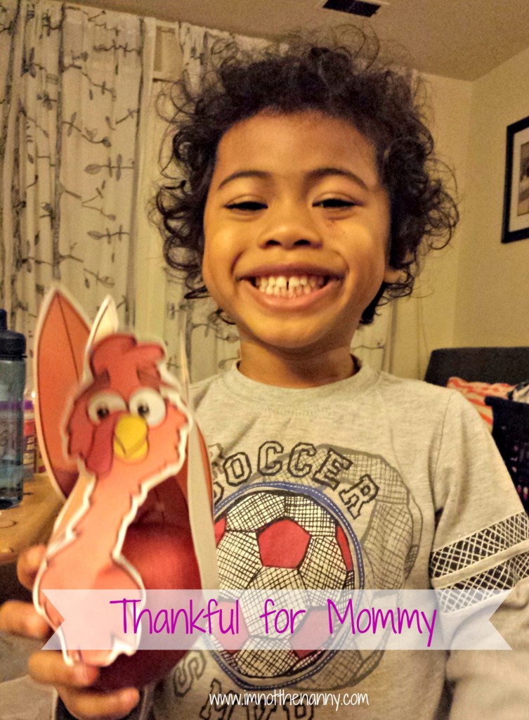 Jaxson Thankful for Mommy Thanksgiving