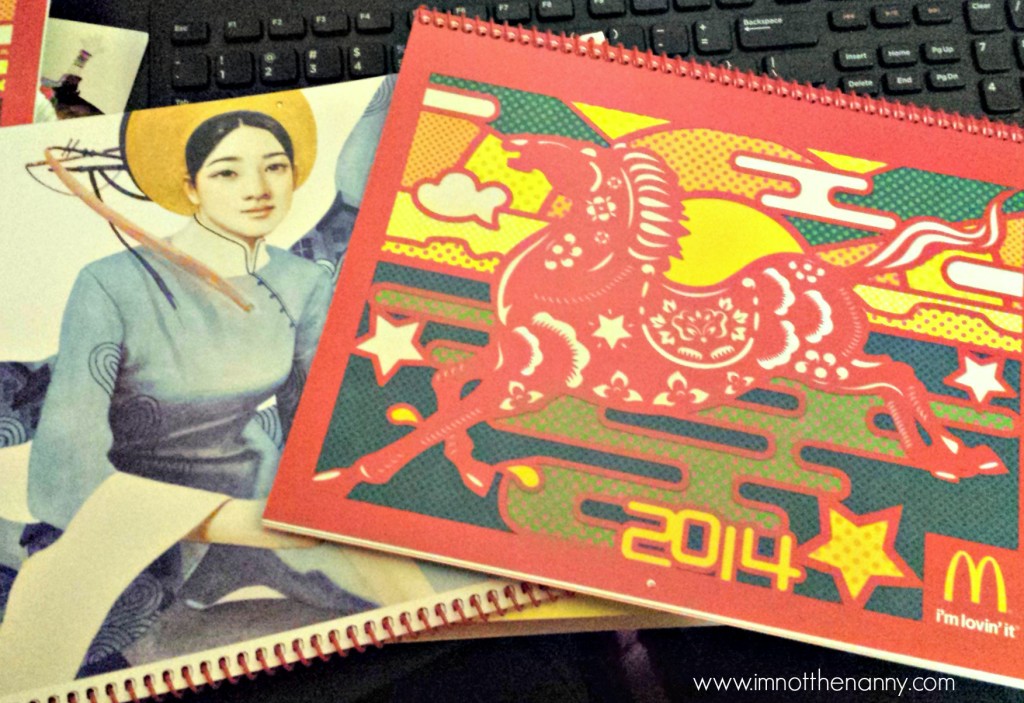 McDonalds Year of the Horse 2014 Calendar-I'm Not the Nanny