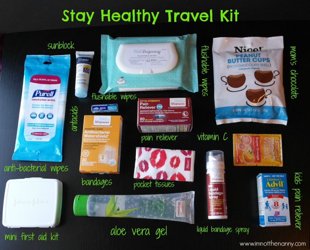 Stay Healthy Travel Kit Contents #WellatWalgreens #shop-I'm Not the Nanny