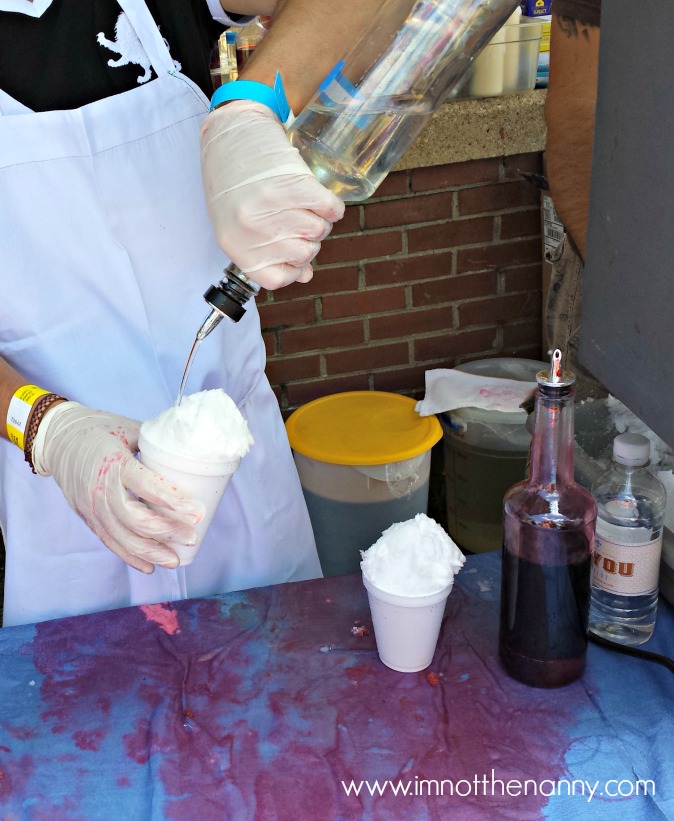 Louisiana style Snoballs at DC Crawfish Boil