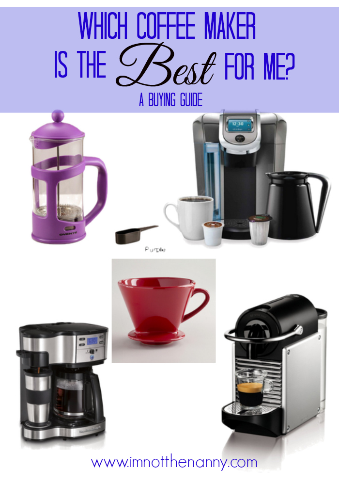 Coffee Maker Buying Guide-I'm Not the Nanny