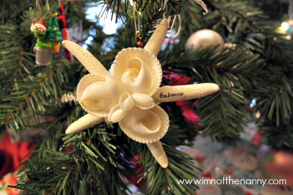 Bahamas Shell Christmas Ornament