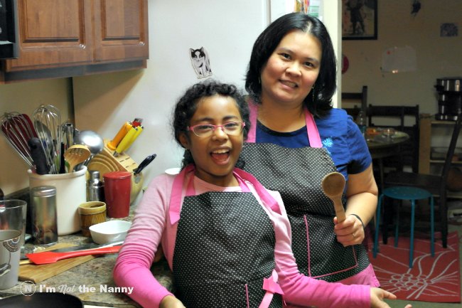Sophia & Mom Thanksgiving Prep 2014