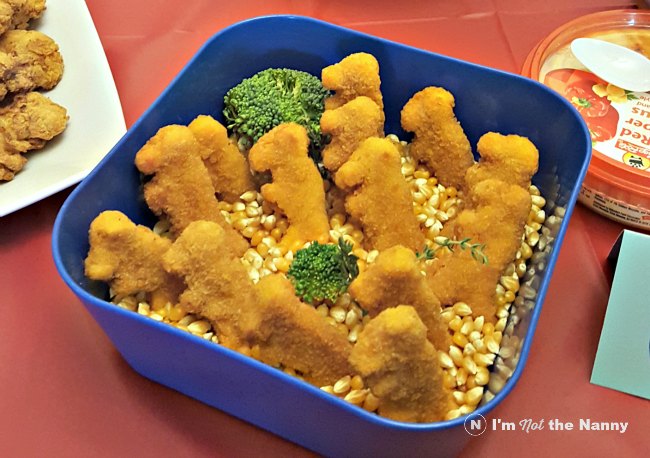 Garden of Dragon Nuggets at birthday party via I'm Not the Nanny