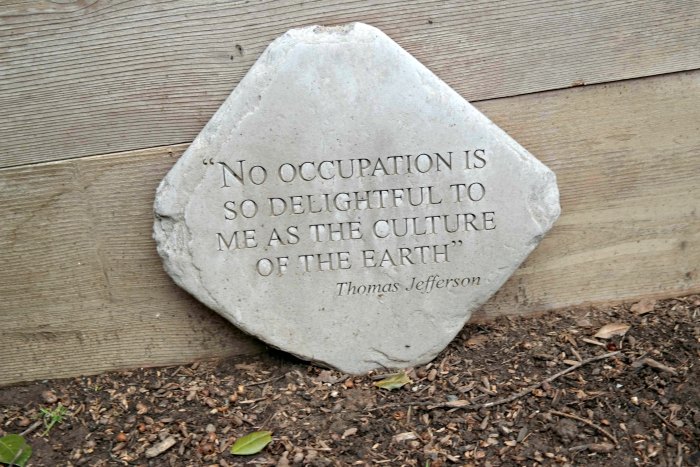Jefferson Quote at WH Beehives