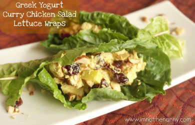 Curried Chicken Salad Stonyfield via I'm Not the Nanny