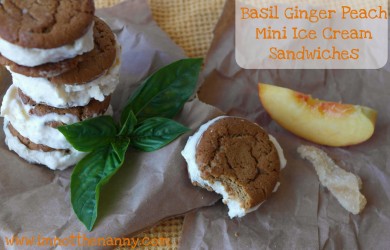 Ginger Peach Ice Cream Sandwiches via I'm Not the Nanny