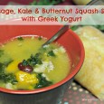 sausage kale butternut squash soup with greek yogurt