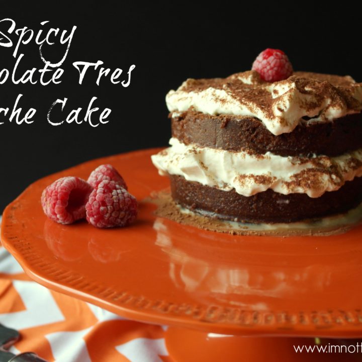 Spicy Chocolate Tres Leche Cake-I'm Not the Nanny #Valentines4All #shop #cbias