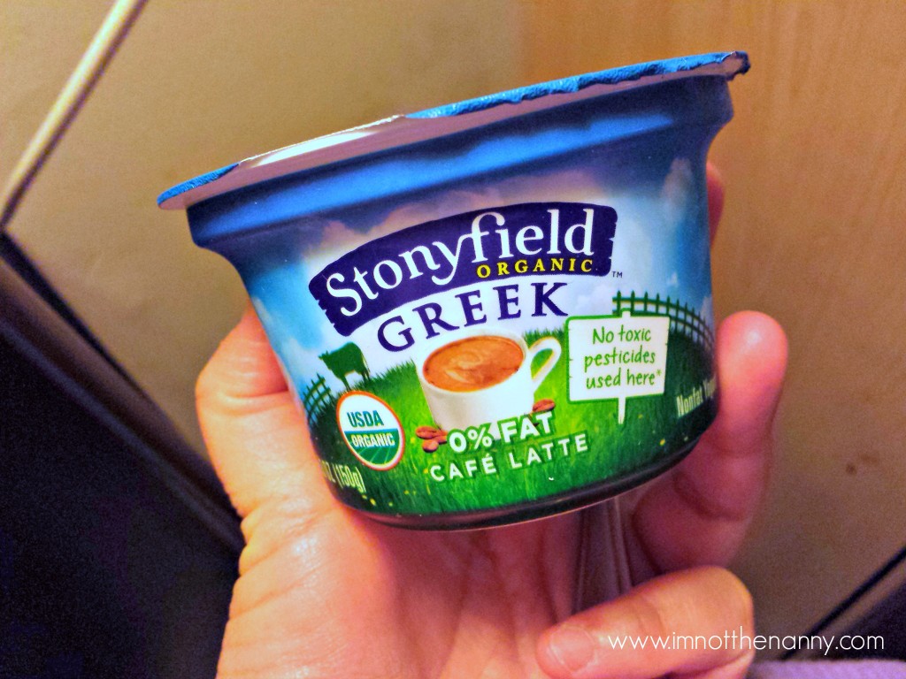 Stonyfield Greek Cafe Latte New Flavor-I'm Not the Nanny