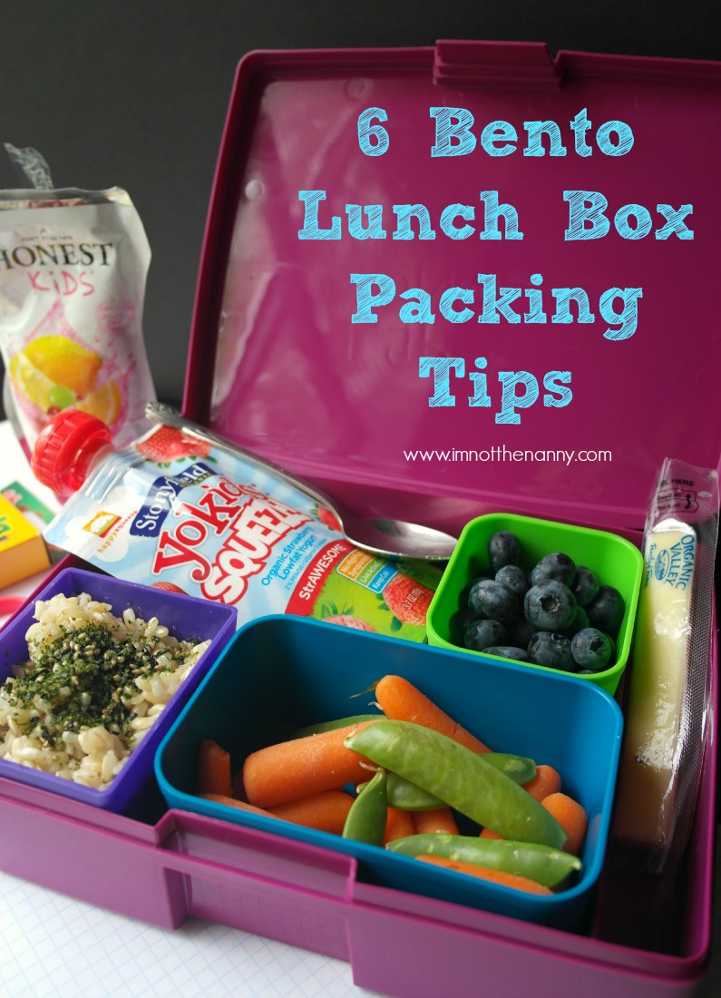 Bento Lunch Box Packing Tips #RocktheLunchbox-I'm Not the Nanny