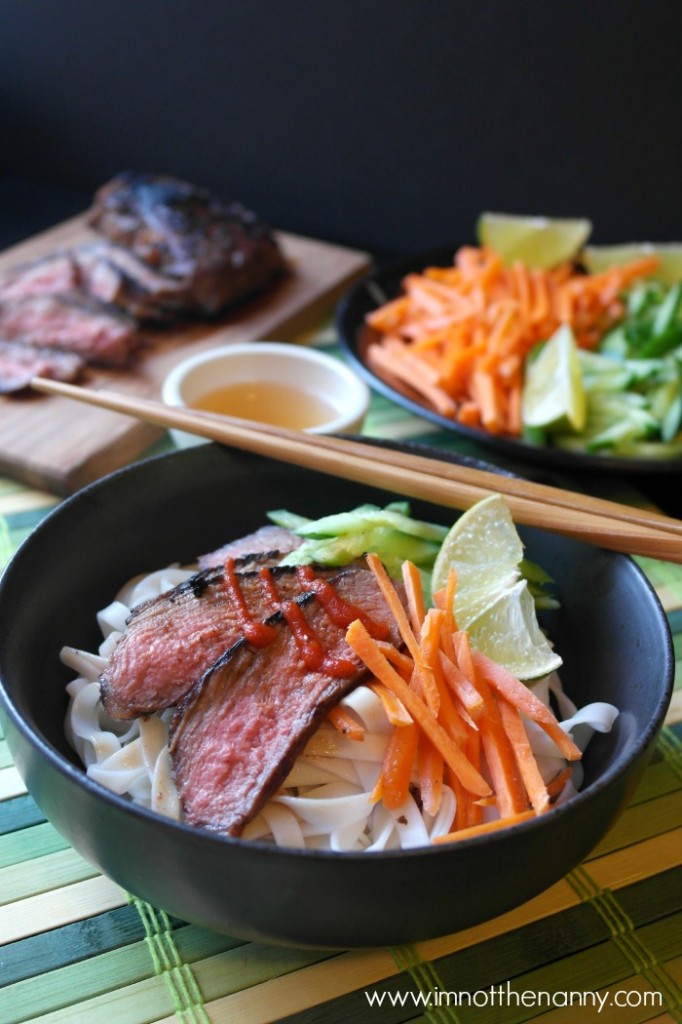 Easy Vietnamese bun thit nuong (rice noodles)-I'm Not the Nanny