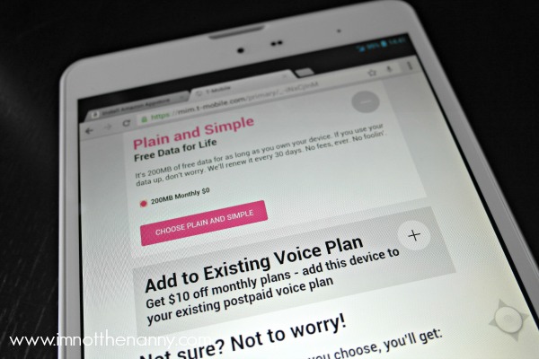 Getting Connected on T-Mobile #TabletTrio-I'm Not the Nanny #cbias