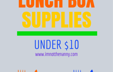 Bento Lunch Box Supplies Under $10-I'm Not the Nanny