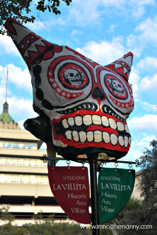 Dias de Los Muertos lamps in San Antonio-I'm Not the Nanny