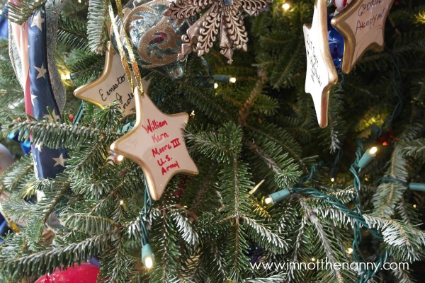 East Landing Tree Honoring Troops #WHHolidays at I'm Not the Nanny