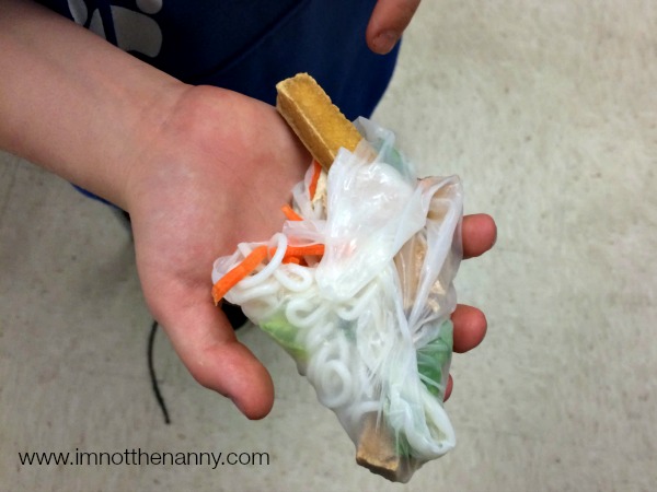 Student's spring roll