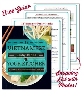 Vietnamese Pantry Staples E-Guide Plus Free Visual Shopping List via I'm Not the Nanny