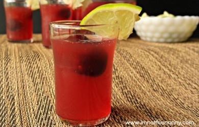 Balsamic Cherry Shirley Temple Virgin Cocktail via I'm Not the Nanny