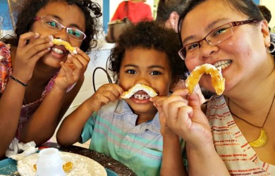 Beignet Moustaches at Coffee Call via I'm Not the Nanny