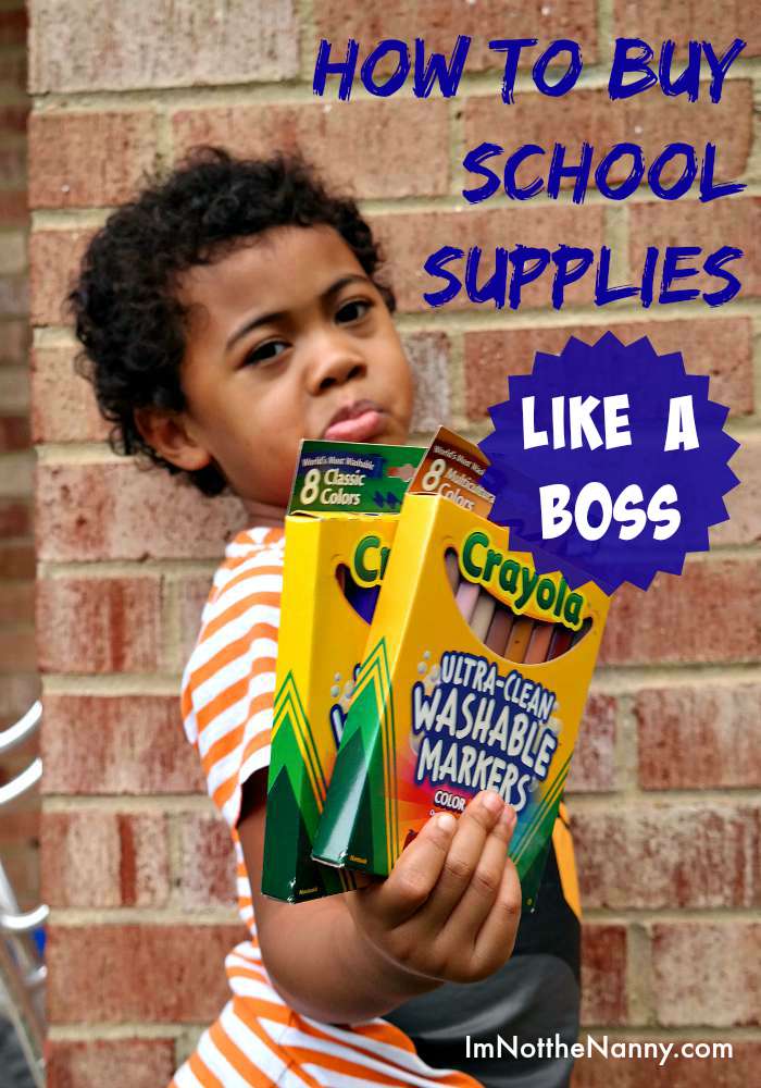How to Buy School Supplies Like a Boss via I'm Not the Nanny #KidzVuzBTS
