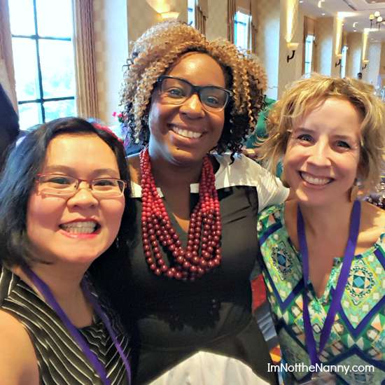 Me with Blogalicious co-founder Stacey Ferguson (center) and Amy of TeachMama.com