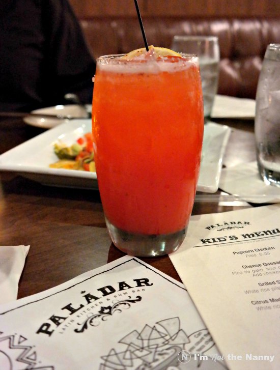 Strawberry Lemonade with real strawberry puree at Paladar Latin Kitchen