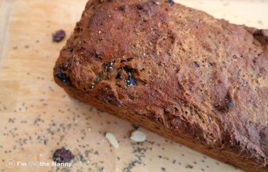 No Knead Chia Whole Wheat Bread