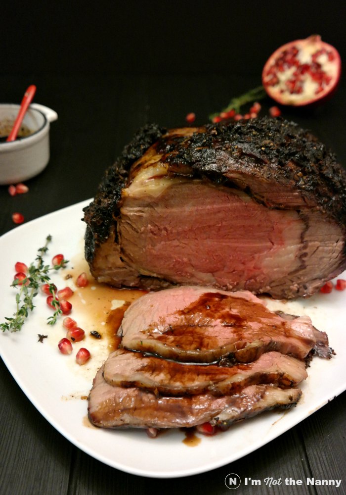 Slow roasted and moist, this prime rib is worth the time you put into it. Pomegranate Balsamic Glazed Prime Rib Roast recipe via I'm Not the Nanny.