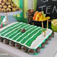 Football Field Cake Tutorial for your football party #HomeBowlParty