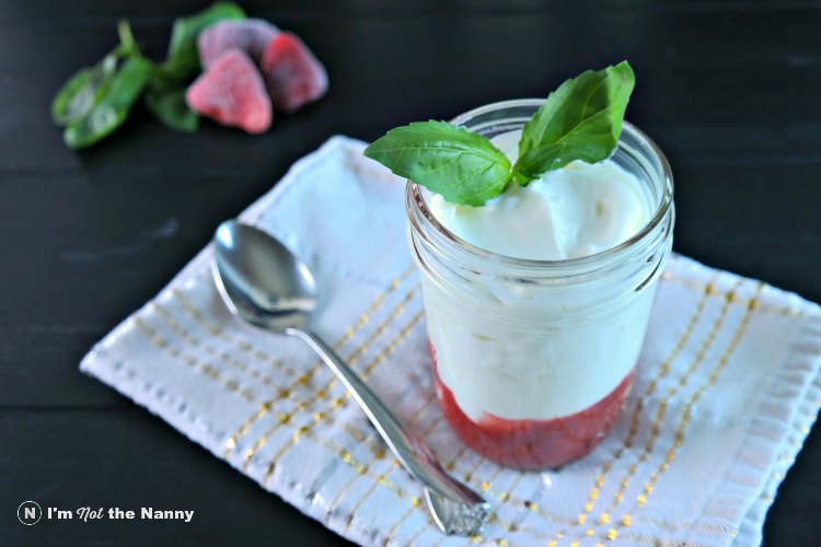 Strawberry Basil Puree with Greek Yogurt Recipe #SweetNewYear #CollectiveBias (AD)