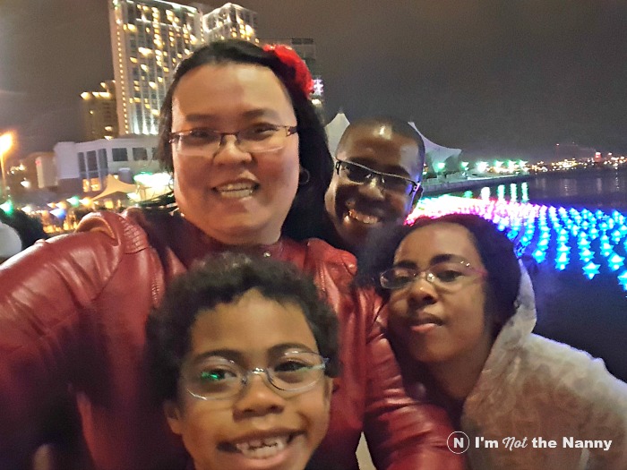 Family selfie at Light City Baltimore