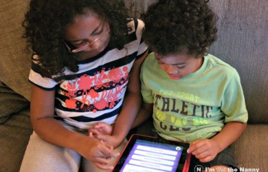 Kids Playing on Tablet