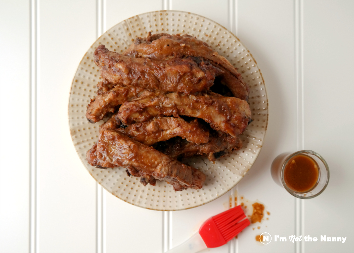 Anita Lo BBQ Spare Ribs with sauce. Recipe from Panna