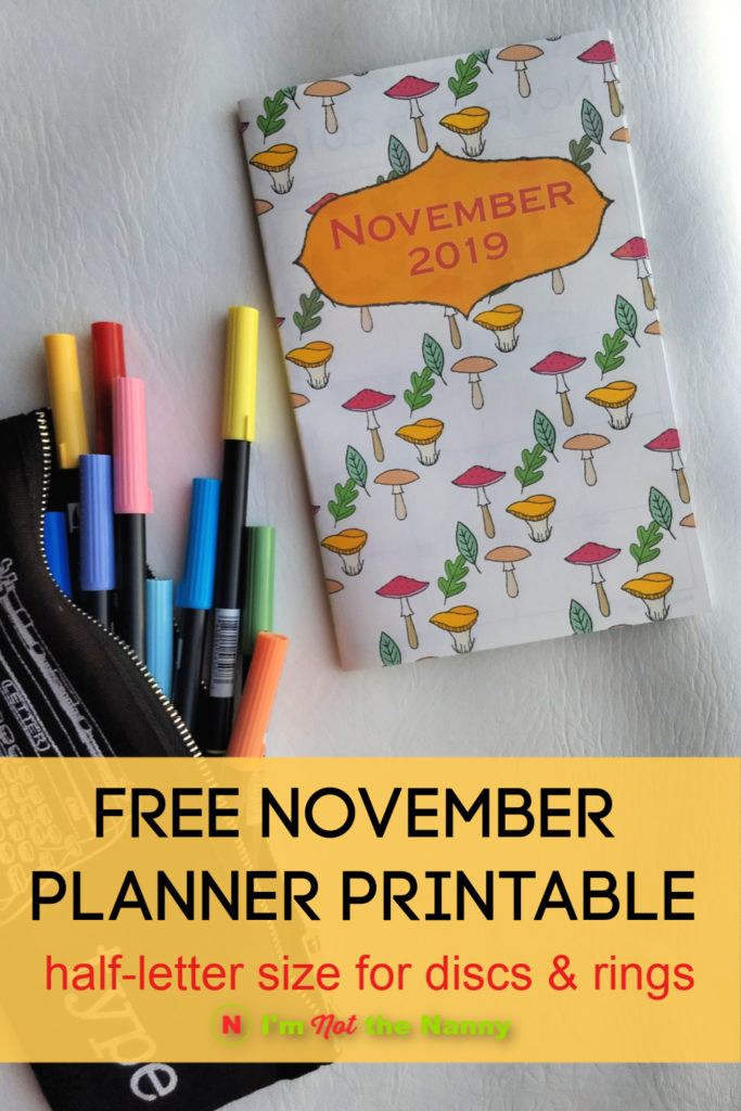 Free November Planner Printable 