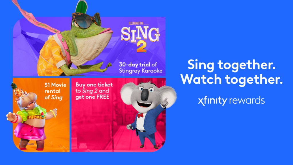 Xfinity Rewards featuring Sing 2